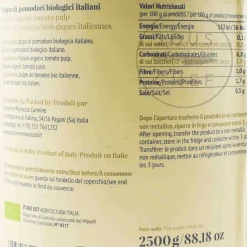 Casa Marrazzo Italian Ingredients|Vegetables^Organic Chopped Tomatoes, 2.5kg