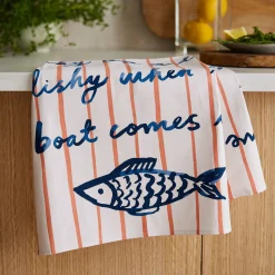 Ulster Weavers Kitchen Textiles & Clothing^Catch of the Day Stripe Tea Towel