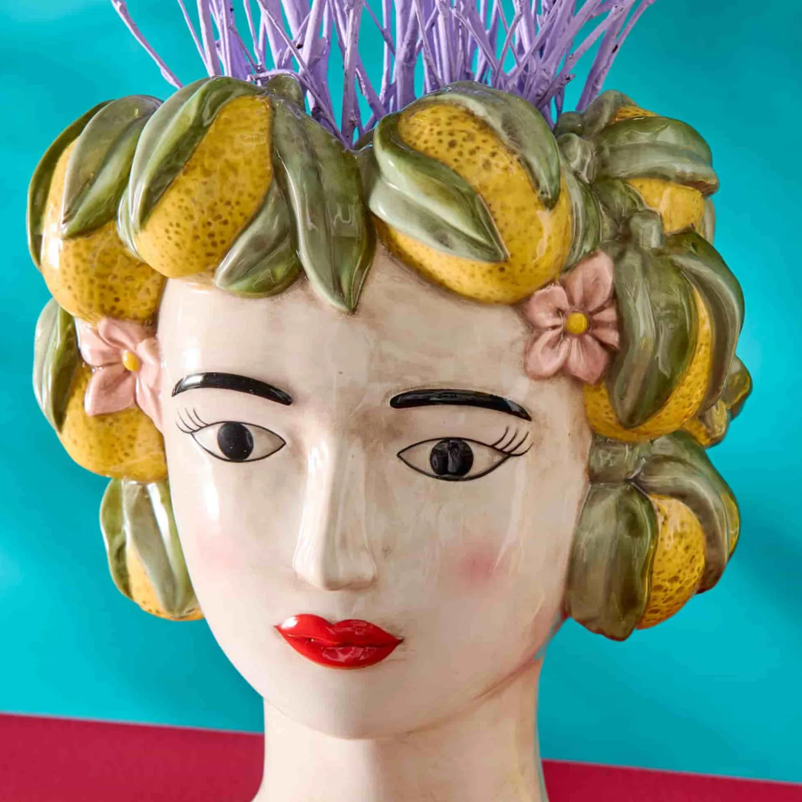 Wernervob Tableware Brands^Ceramic Figure with Lemon Headdress Vase