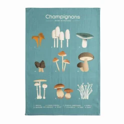 Coucke Kitchen Textiles & Clothing^Champignons French Tea Towel