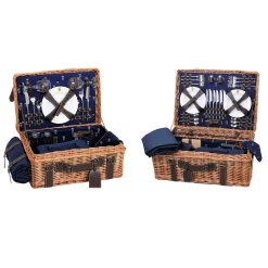 Les Jardin de la Comtesse Tableware Brands|Picnicware^Champs-Elysees Navy Picnic Hamper