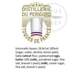 Distillerie du périgord Ingredients Brands|French Ingredients^Cherry Rocher Babas in Limoncello, 380g