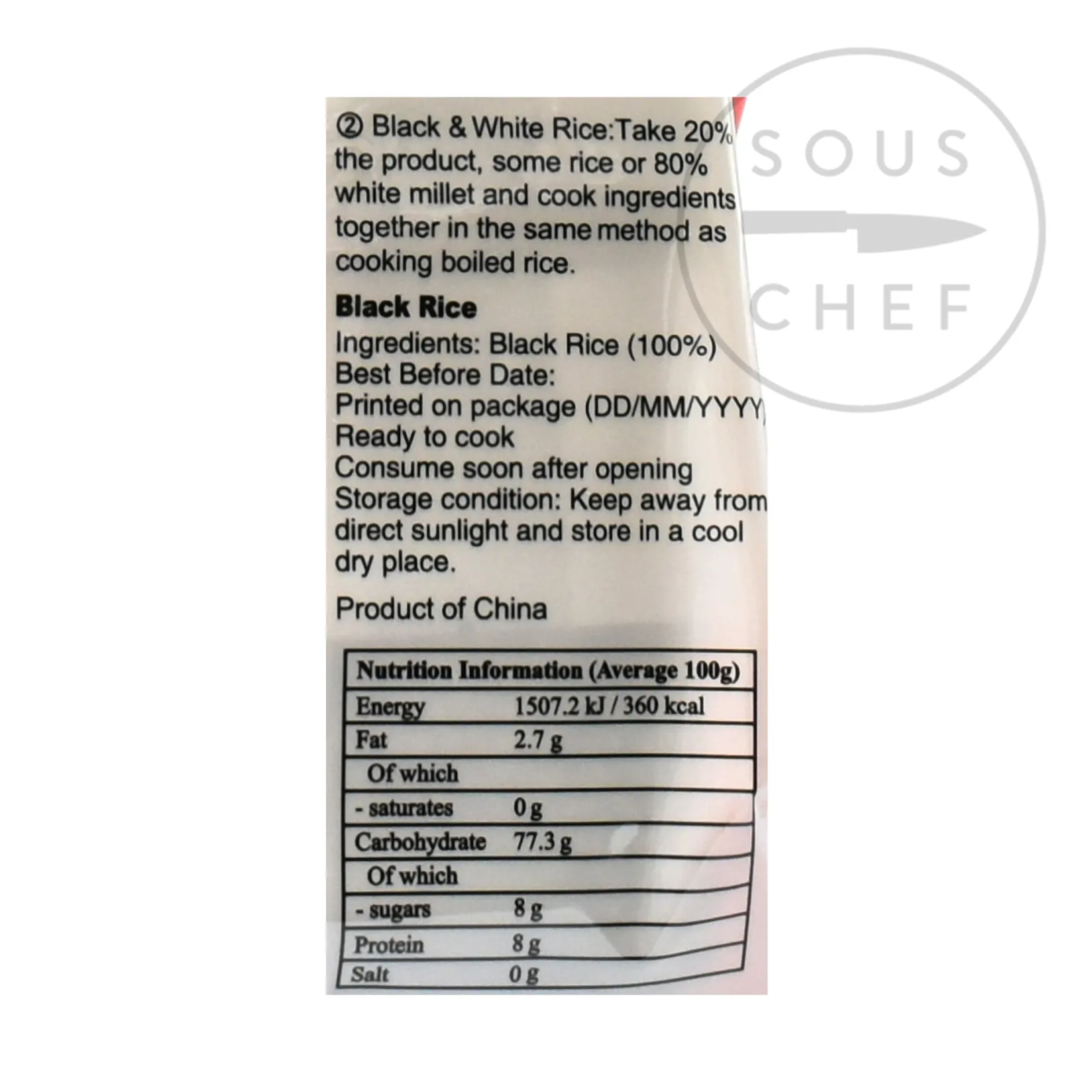 HONOR Ingredients Brands|Chinese Ingredients^Chinese Black Rice, 454g