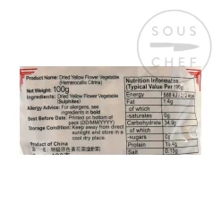 Zheng Fang Ingredients Brands|Chinese Ingredients^Chinese Lily Flower - Yellow Flower Vegetable, 100g