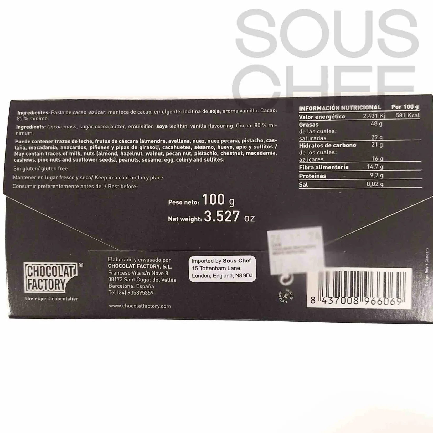 Chocolat Factory Ingredients Brands|Chocolate & Sweets^70% Dark Chocolate Bar, 100g