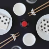 Balvi Japanese Ingredients|Tableware Brands^Chopstick Rest & Soy Sauce Dish Set - Gyoza & Steamer Design