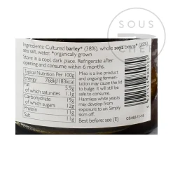 Clearspring Ingredients Brands|Japanese Ingredients^Organic Unpasteurised Barley Miso, 300g