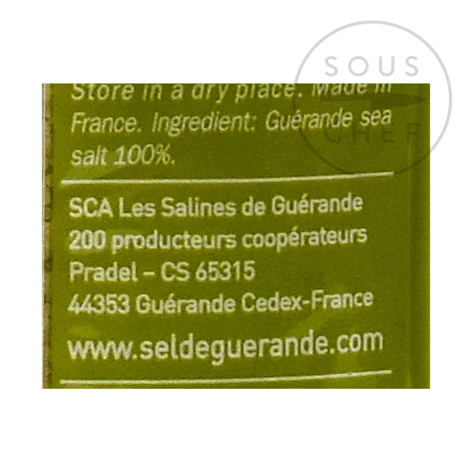 Le Guerandais Ingredients Brands|French Ingredients^Coarse Grey Sea Salt, 1kg