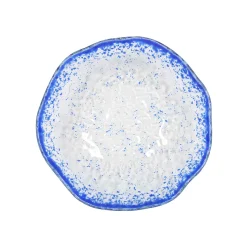 Turkish Tableware Crockery & Dinnerware|Bowls^Cobalt Blue Rim Glass Bowl, 17.5cm