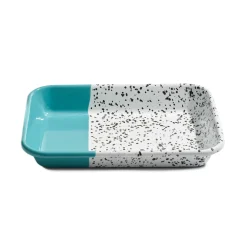 Kapka Enamel Middle Eastern Ingredients|Serveware^Colour Pop Enamel Roasting and Serving Dish, Turquoise