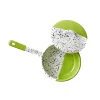 Kapka Enamel Pots & Pans^Colourpop Enamel Saute Pan with Lid, Lime Green, 16cm dia