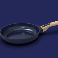 Cookut Pots & Pans^Lightweight Non-Stick 3 Piece Cookware Set with Detachable Handles, Blue, BPA-Free