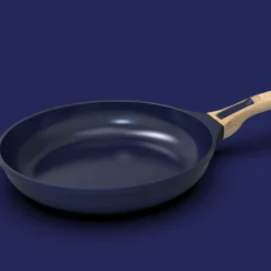 Cookut Pots & Pans^Lightweight Non-Stick 3 Piece Cookware Set with Detachable Handles, Blue, BPA-Free