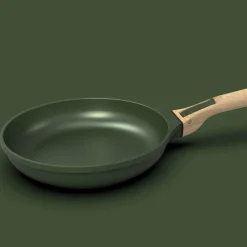 Cookut Pots & Pans^Lightweight Non-Stick 3 Piece Cookware Set with Detachable Handles, Green, BPA-Free