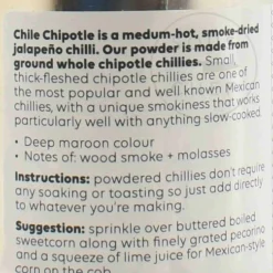 Cool Chile Co Mexican Ingredients|Herbs & Spices^Cool Chile Chipotle Chilli Powder, 60g