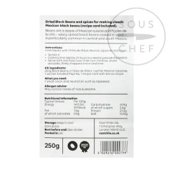 Cool Chile Co Ingredients Brands|Mexican Ingredients^Black Bean Kit, 250g