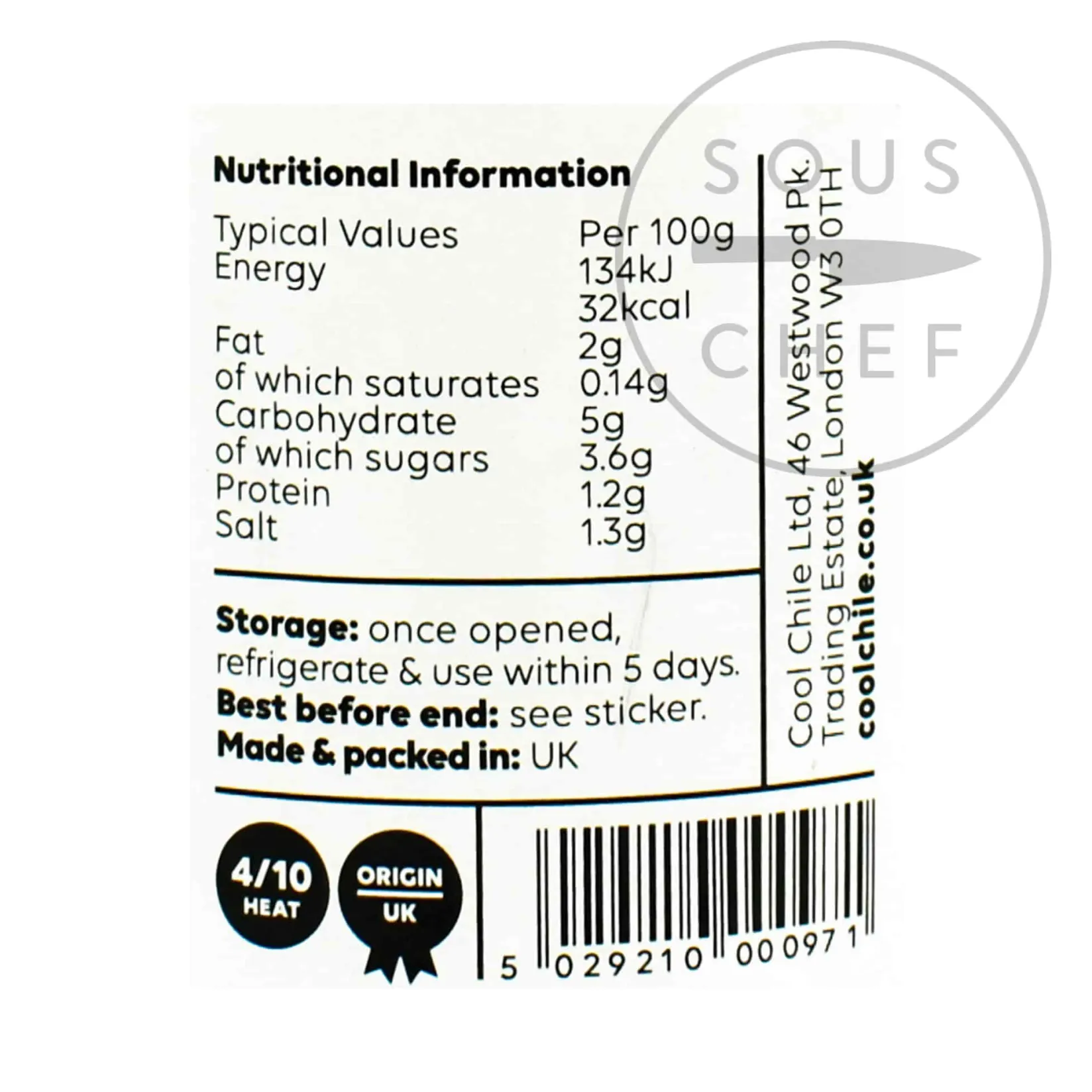 Cool Chile Co Mexican Ingredients|Sauces & Condiments^Tomatillo Salsa, 260g