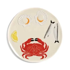 &Klevering Table Setting|Serveware^Crab Ceramic Platter, 26.5cm