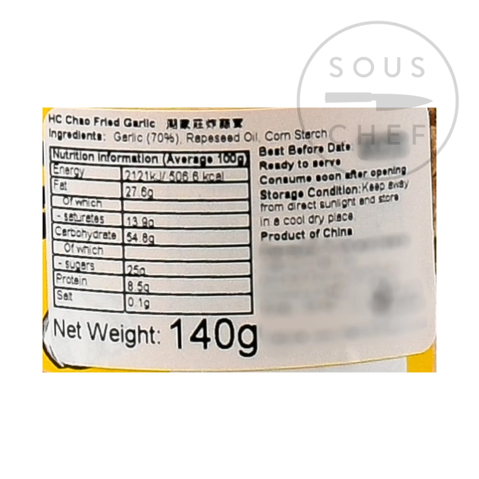 House of Chao Southeast Asian Ingredients|Chinese Ingredients^Crispy Fried Garlic, 140g