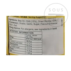 Tean's Gourmet Southeast Asian Ingredients|Sauces & Condiments^Crispy Prawn Chilli Sambal, 240g