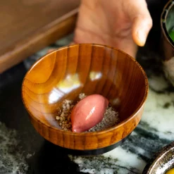 Kawai Co. Ltd Japanese Ingredients|Japanese Tableware^Dantsuki Jujuba Wood Soup Bowl, 12cm