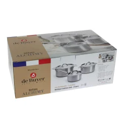 De Buyer Pots & Pans^Alchimy 3 Piece Cookware Set with Lids