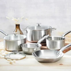 De Buyer Pots & Pans^Alchimy 5 Piece Cookware Set with Lids