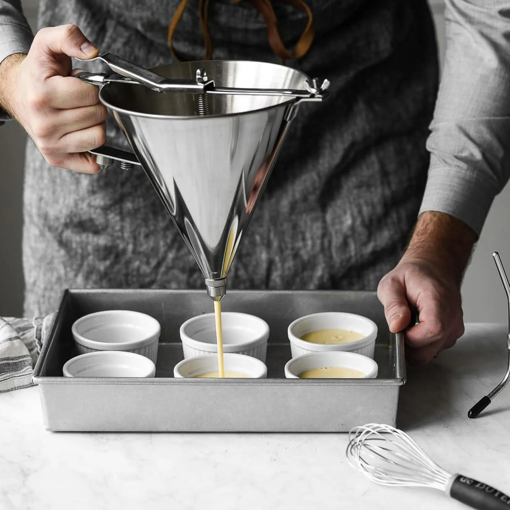 De Buyer French Ingredients|Baking Supplies & Equipment^Kwik Pro Piston Funnel with Stand