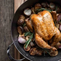 De Buyer French Ingredients|Pots & Pans^Mineral B Country Frying Pan With 2 Handles, 32cm