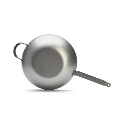 De Buyer Pots & Pans^Mineral B Flat Base Wok, 32cm