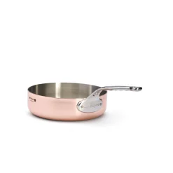 De Buyer Pots & Pans^Prima Matera Copper Saute Pan with Stainless Steel Handle, 24cm