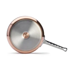 De Buyer Pots & Pans^Prima Matera Copper Saute Pan with Stainless Steel Handle, 24cm