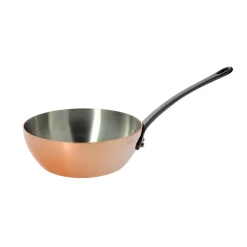 De Buyer French Ingredients|Pots & Pans^Prima Matera Induction-Compatible Copper Saute Pan - Conical
