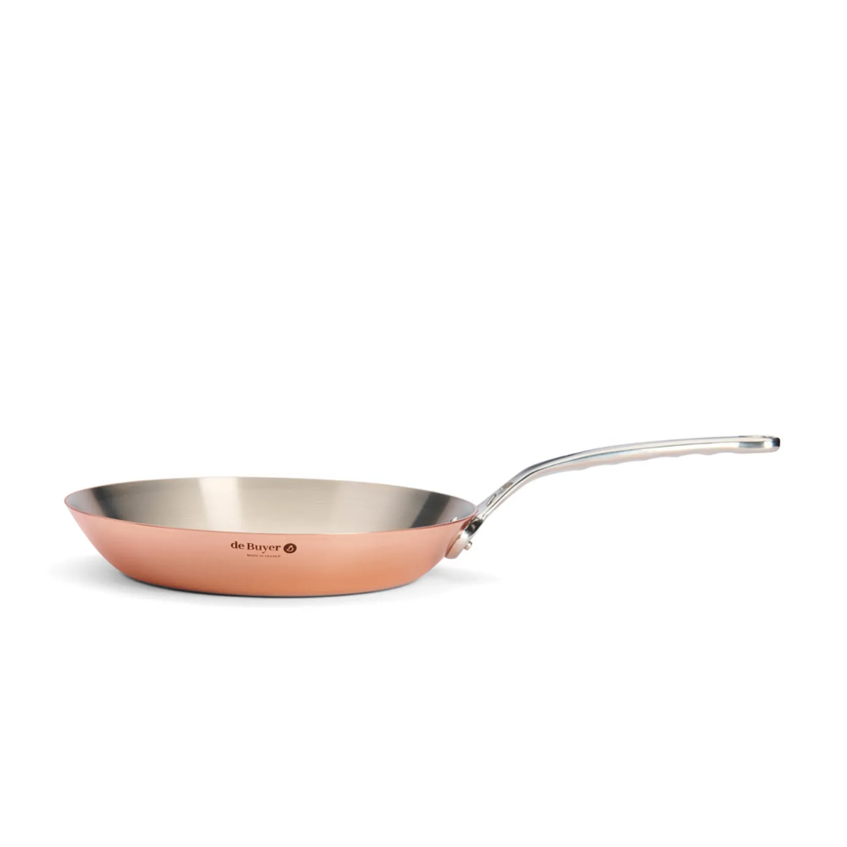 De Buyer Pots & Pans^Prima Matera Induction Copper Frying Pan with Stainless Steel Handle