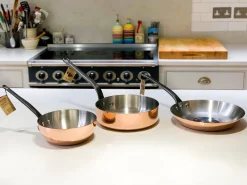 De Buyer French Ingredients|Pots & Pans^Prima Matera Induction-Compatible Copper Saute Pan - Straight