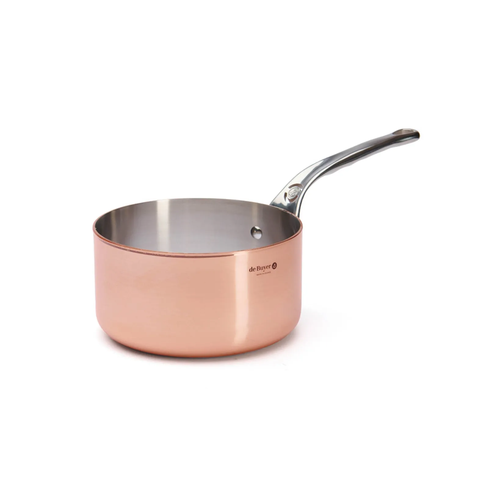De Buyer Pots & Pans^Prima Matera Induction Copper Saucepan with Stainless Steel Handle