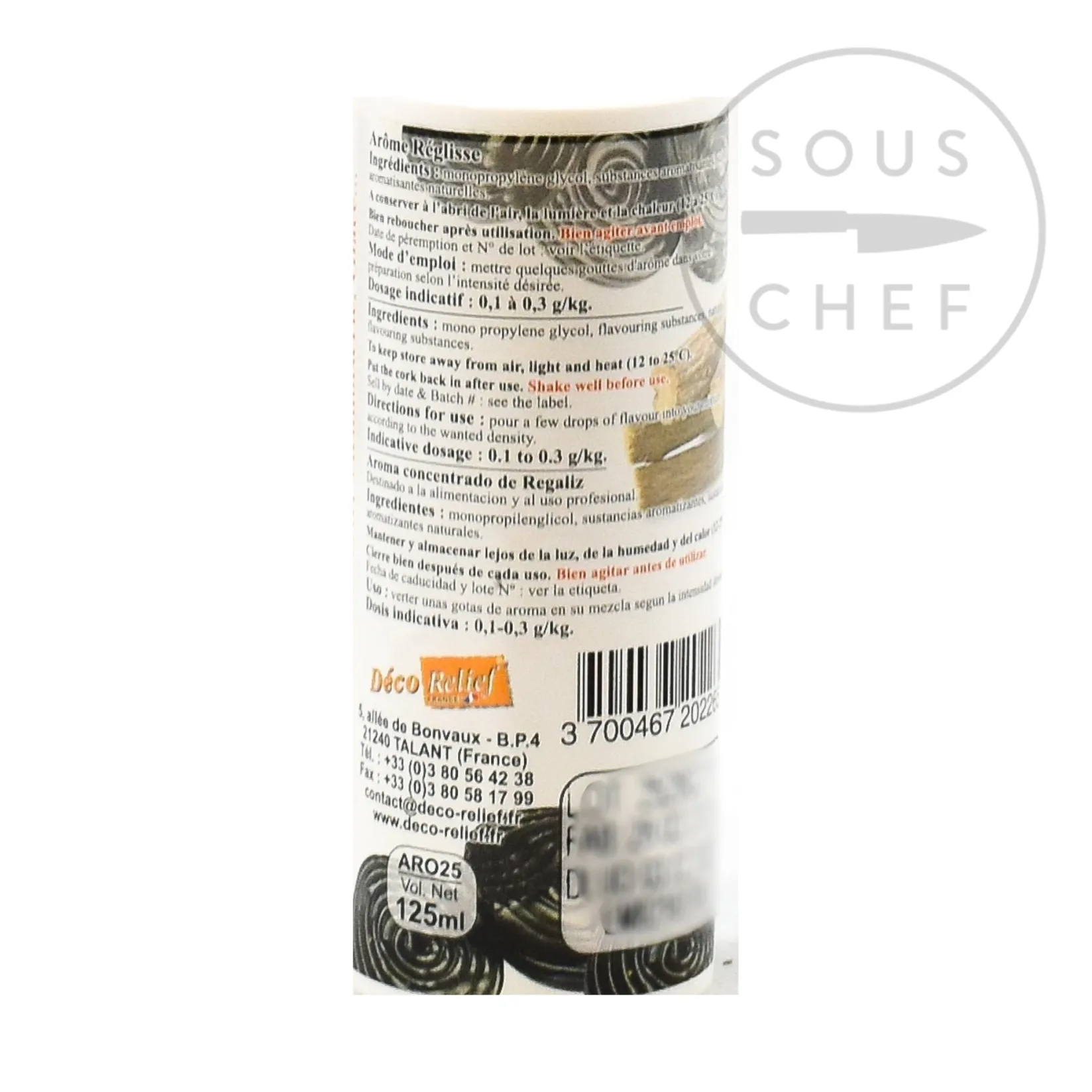 Deco Relief Ingredients Brands|Baking Ingredients^Concentrated Liquorice Flavour, 125ml