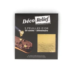 Deco Relief Ingredients Brands|French Ingredients^Edible Gold Sheets