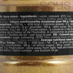 Deco Relief Ingredients Brands|Baking Ingredients^Gold Sugar Glitter, 160g