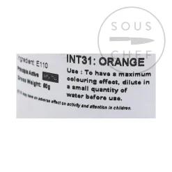 Deco Relief Ingredients Brands|Baking Ingredients^Intense Orange Food Colour, 50g