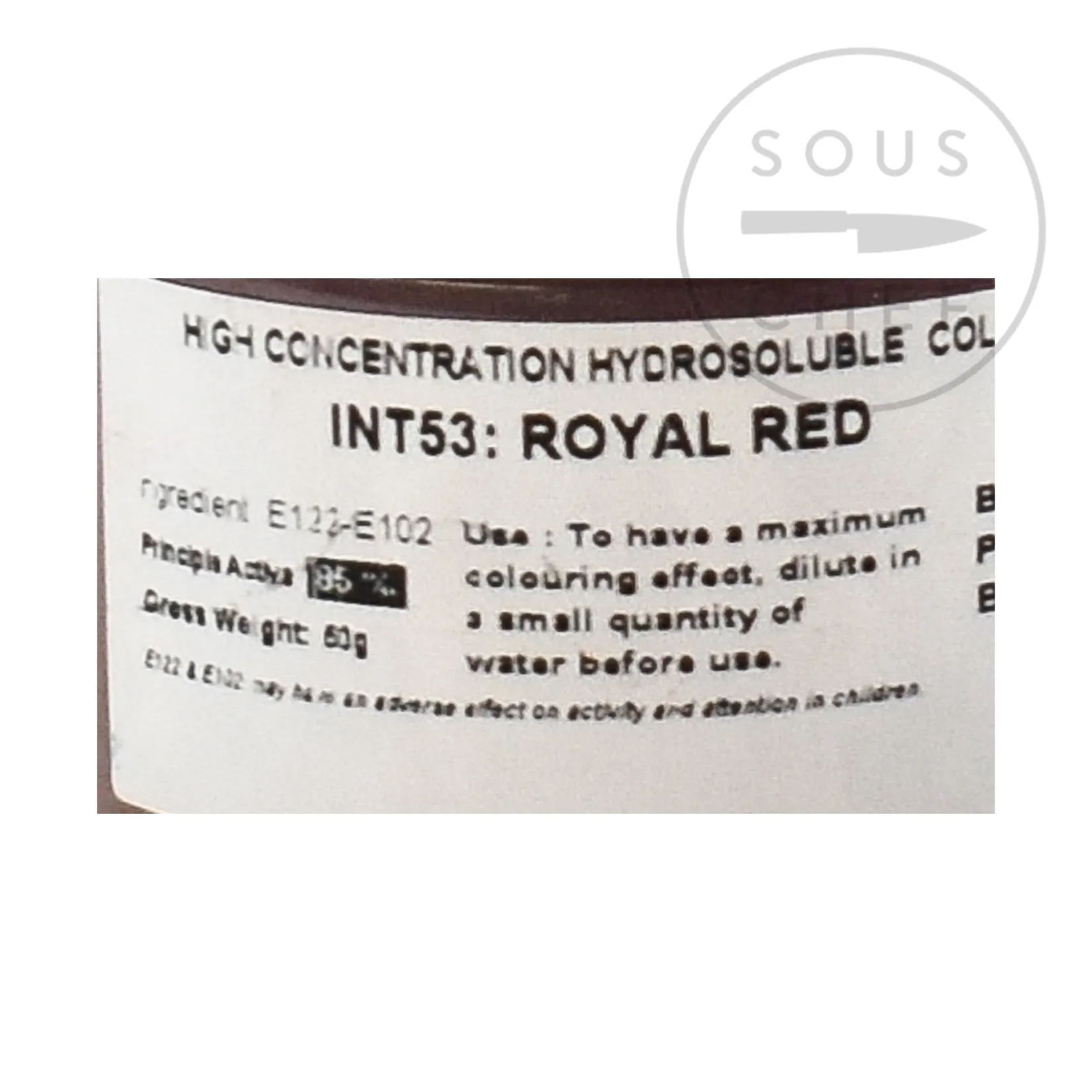 Deco Relief Ingredients Brands|Baking Ingredients^Intense Royal Red Food Colour, 50g