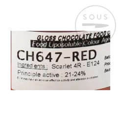 Deco Relief Ingredients Brands|Chocolate & Sweets^Red Gloss Food Colour for Chocolate, 20g