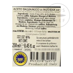 Defrutum Ingredients Brands|Italian Ingredients^Balsamic Vinegar IGP 8 yr Aged - 4 Crowns, 250ml