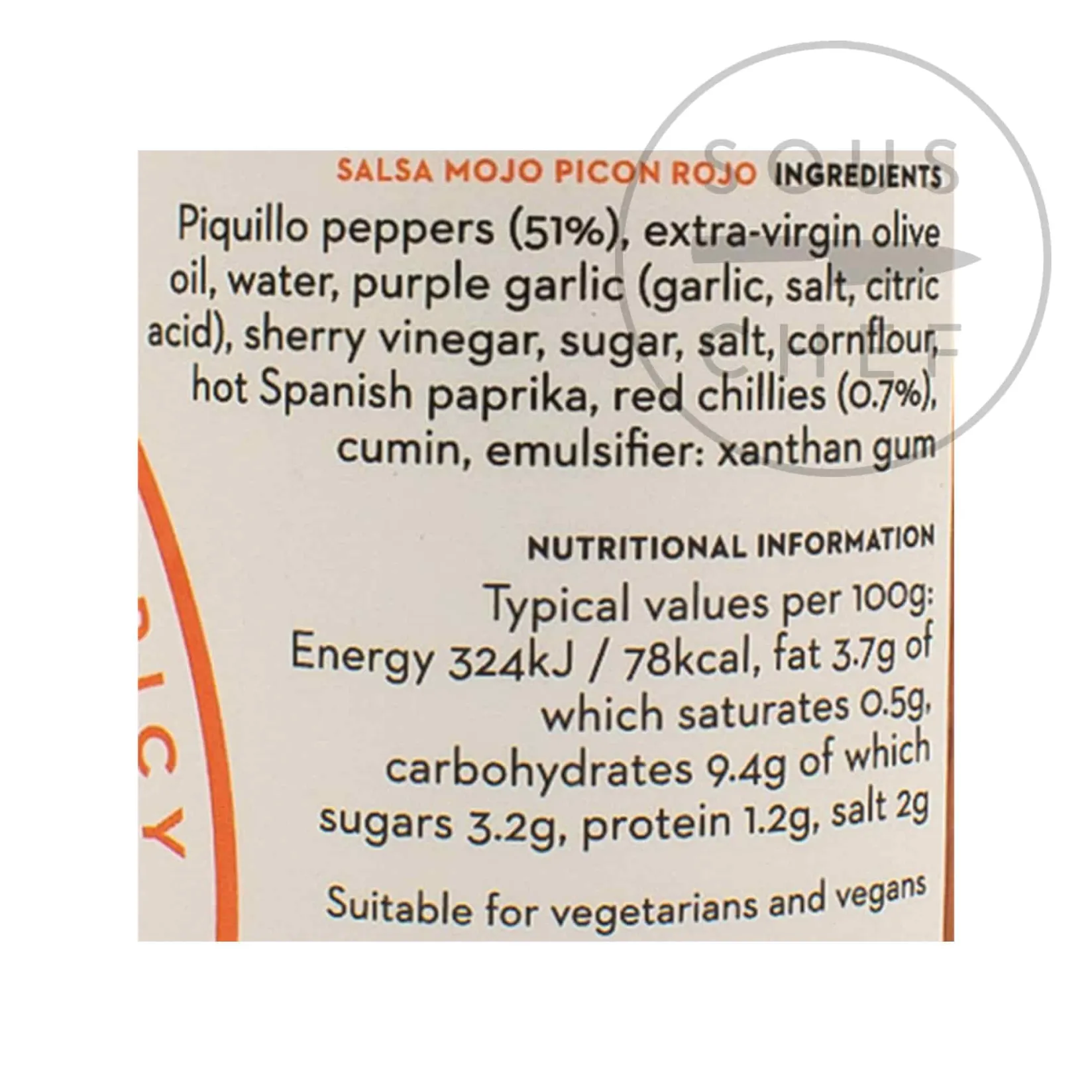 Delicioso Spanish Ingredients|Sauces & Condiments^Salsa Mojo Picon Rojo