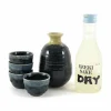 Kiji Stoneware & Ceramics Japanese Ingredients|Japanese Tableware^Deluxe Blue Glaze Sake Set with Sake