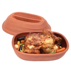 Dexam Pots & Pans^Terracotta Chicken Roaster with Lid, 21x30cm