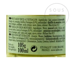 Fallot Ingredients Brands|French Ingredients^Dijon Mustard With Tarragon, 105g