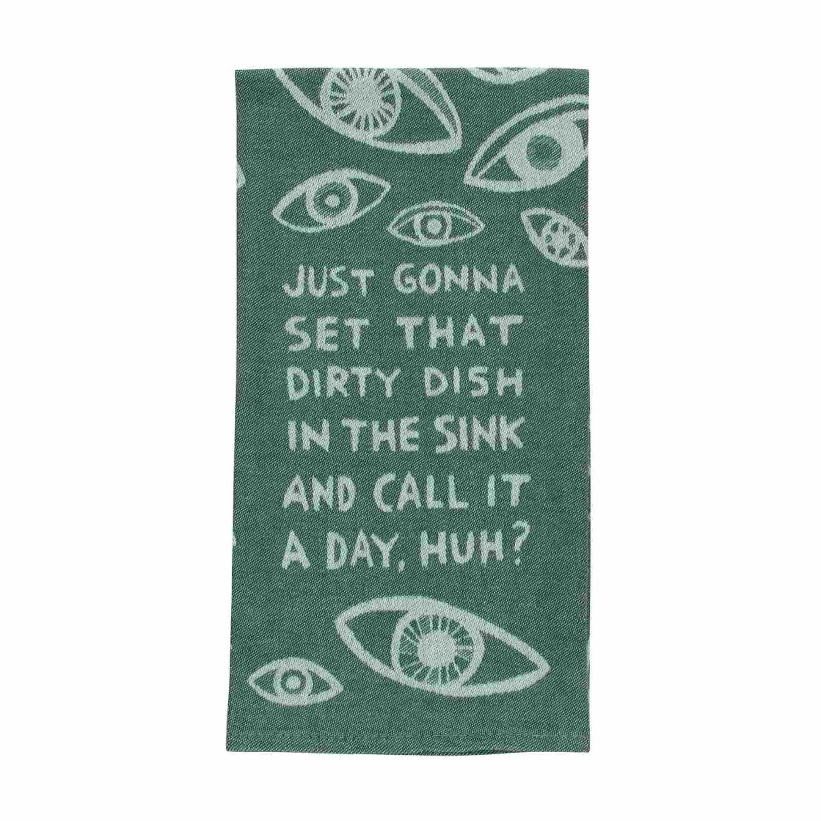 Blue Q Kitchen Textiles & Clothing^Dish In The Sink Cotton Jacquard Tea Towel