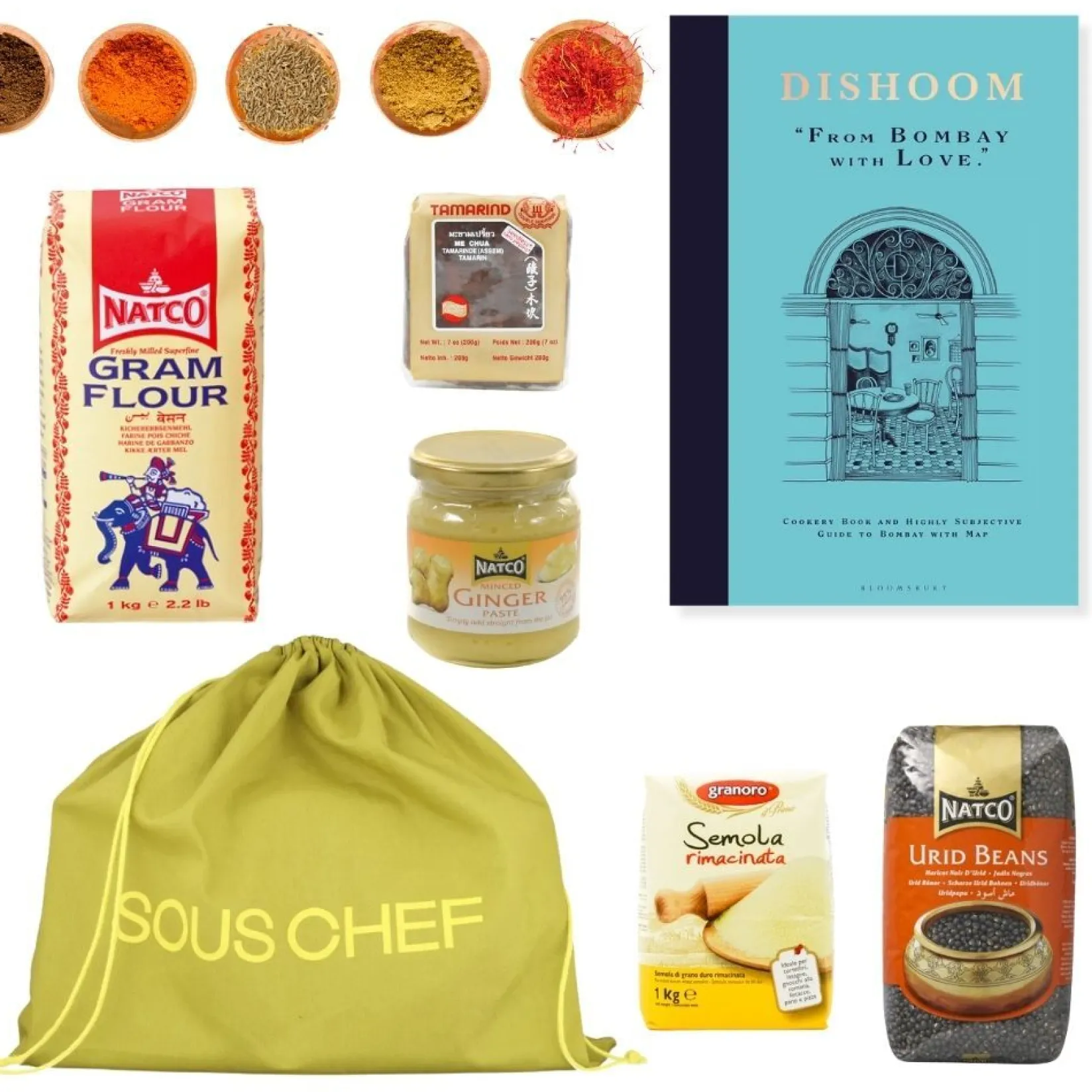 Sous Chef Ingredients Brands|Indian Ingredients^Dishoom Cookbook & Our Ingredients Selection