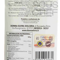 Donna Elvira Italian Ingredients|Chocolate & Sweets^Coffee PGI Modican Chocolate Bar, 70g